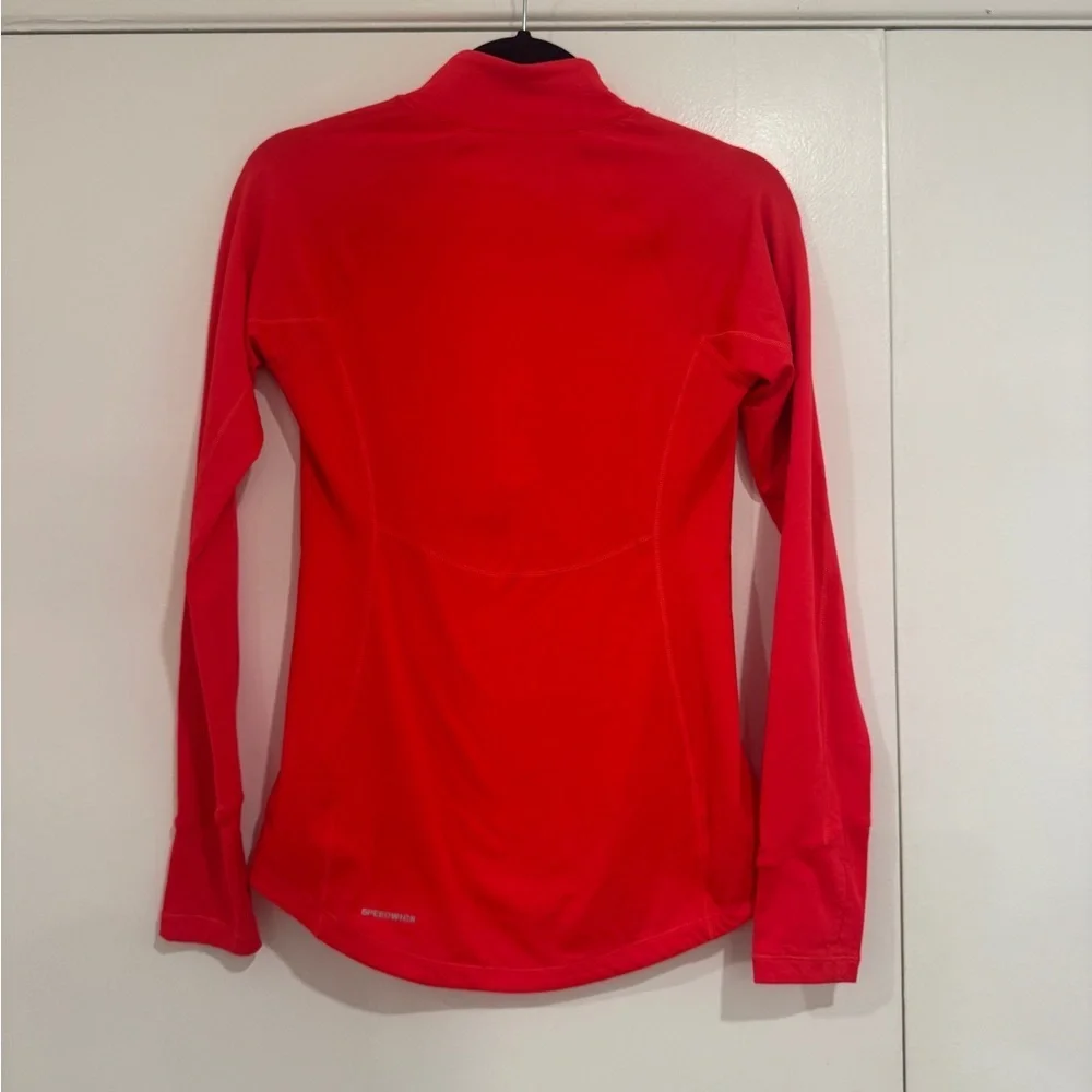 Reebok Speedwick Quarter Zip Running Top | Pink | Size Small - Picture 3 of 5